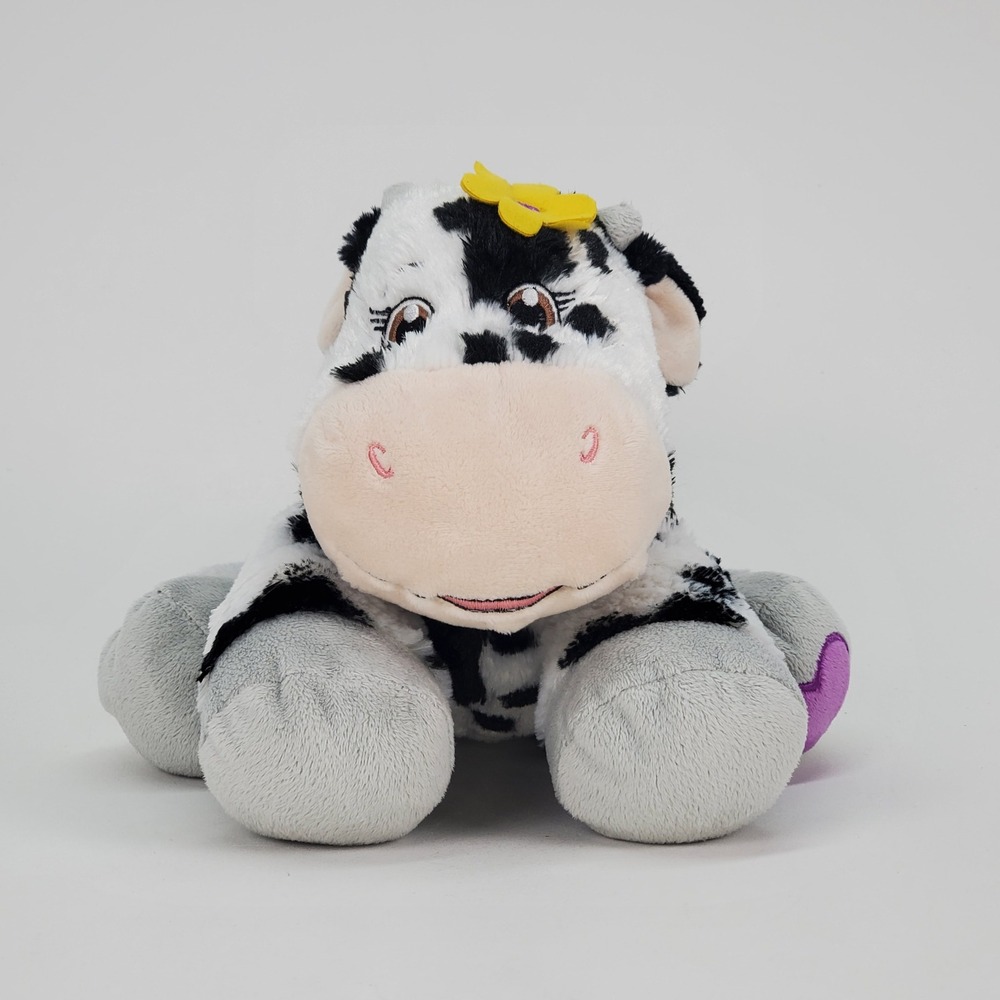 Little Brownie Bakers Girl Scout Cow Plush Black White Spotted Flower 12 Inch